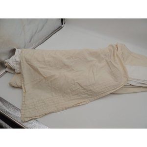 Katie Brown Ivory dust ruffel 18" drop 75.5" x 78"